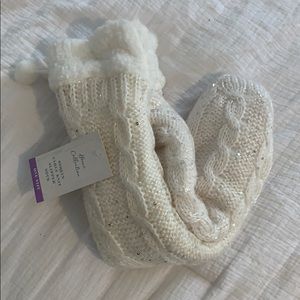 Sequin Slipper Socks.